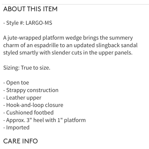 NEW Eileen Fisher Largo Espadrille Wedge Sandal - Picture 10 of 10